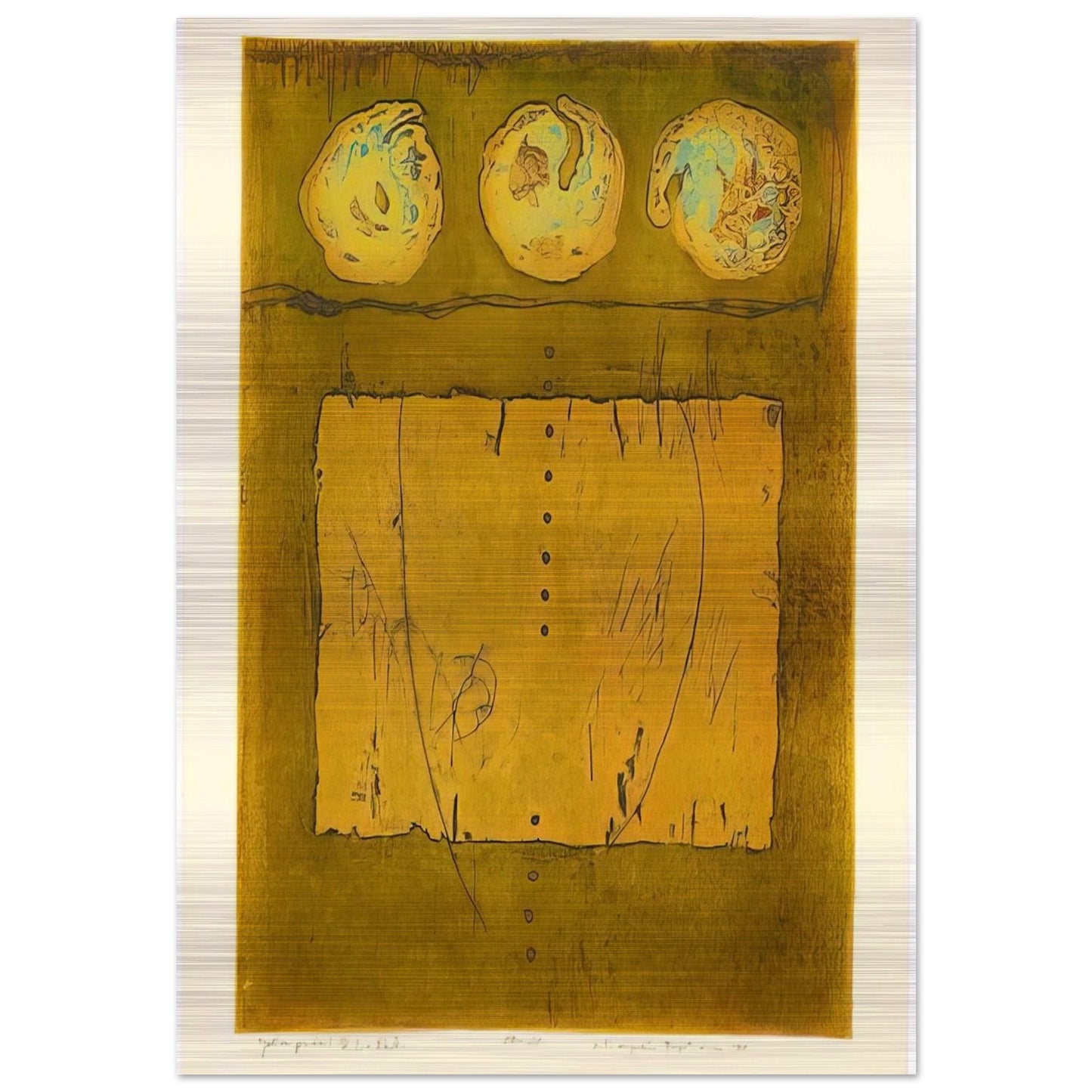 Yellow Print - 1970 - Hiroyuki Tajima Brushed Aluminum Print - 70x100 cm / 28x40 inches | Hiroyuki Tajima Aluminum Print | Hiroyuki Tajima Prints