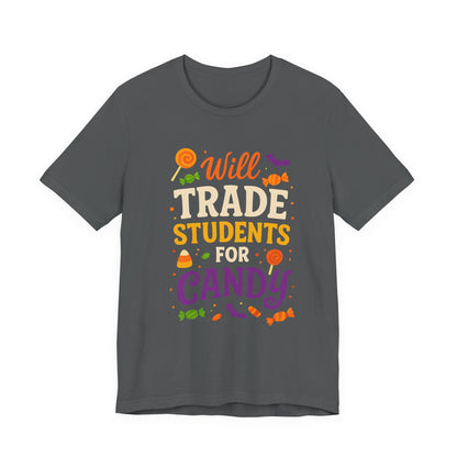 "Échange Élèves Contre Bonbons Prof Mignonne Déguisement Halloween T-Shirt"
