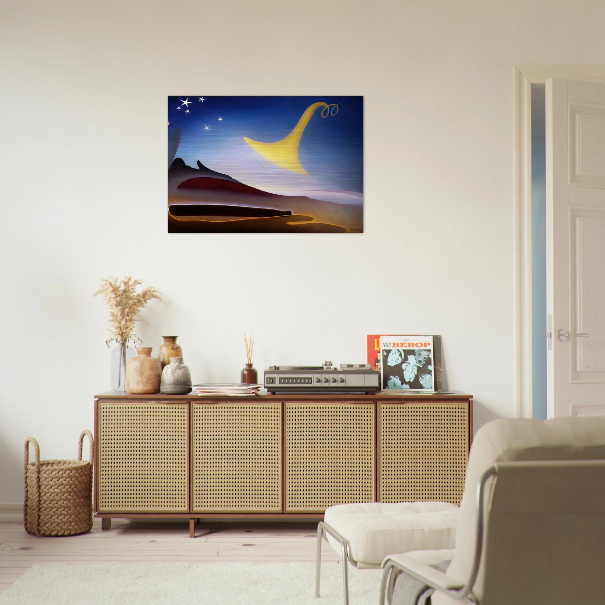 Awakening Memory of Father - 1943 - Agnes Lawrence Pelton Brushed Aluminum Print - 70x100 cm / 28x40 inches | Agnes Lawrence Pelton Aluminum Print | Agnes Lawrence Pelton Prints