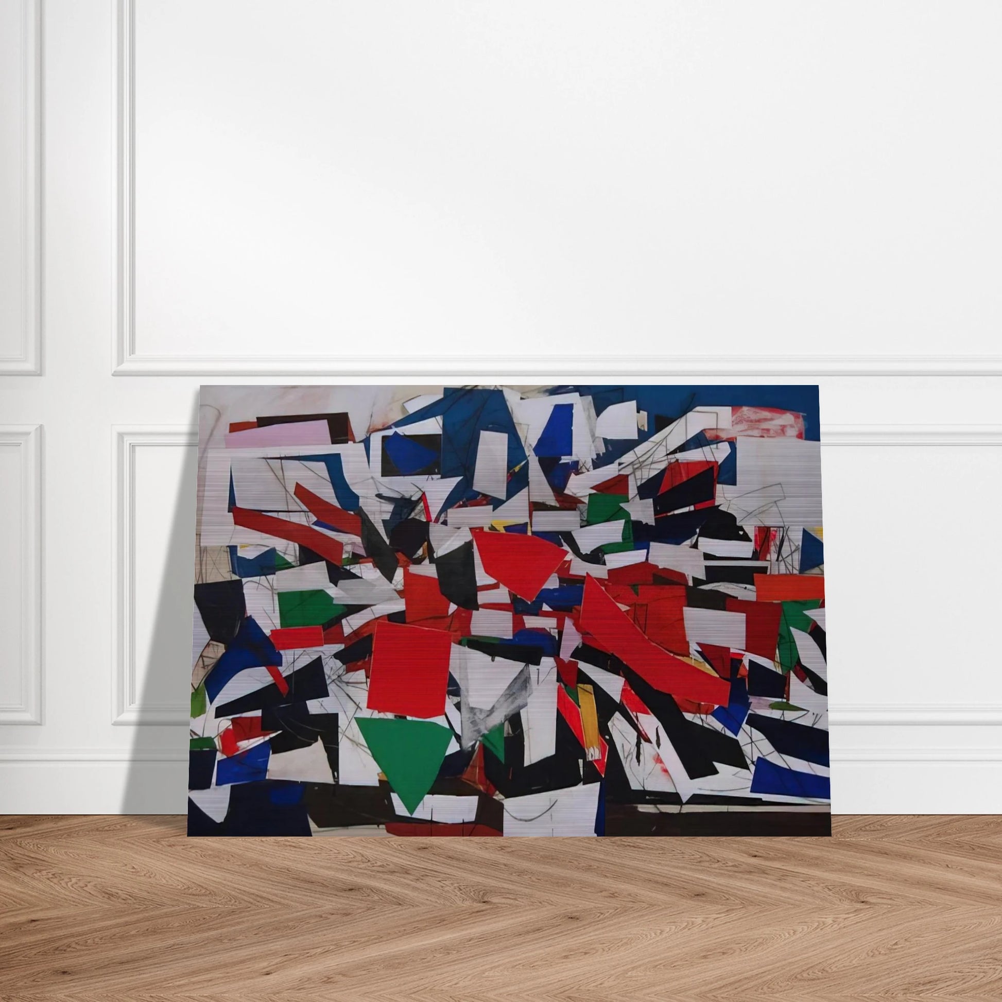Struggle - 1967 - Robert Goodnough Brushed Aluminum Print - 70x100 cm / 28x40 inches | Robert Goodnough Aluminum Print | Robert Goodnough Prints