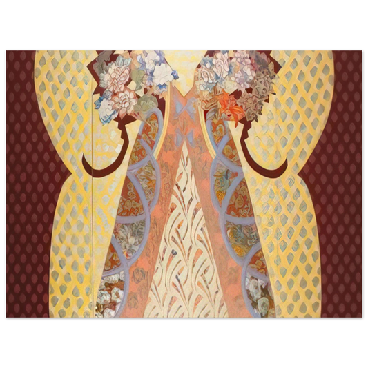 Miriam Schapiro - Royal Presence - 1982  75x100 cm / 30x40inches Fine Art Poster