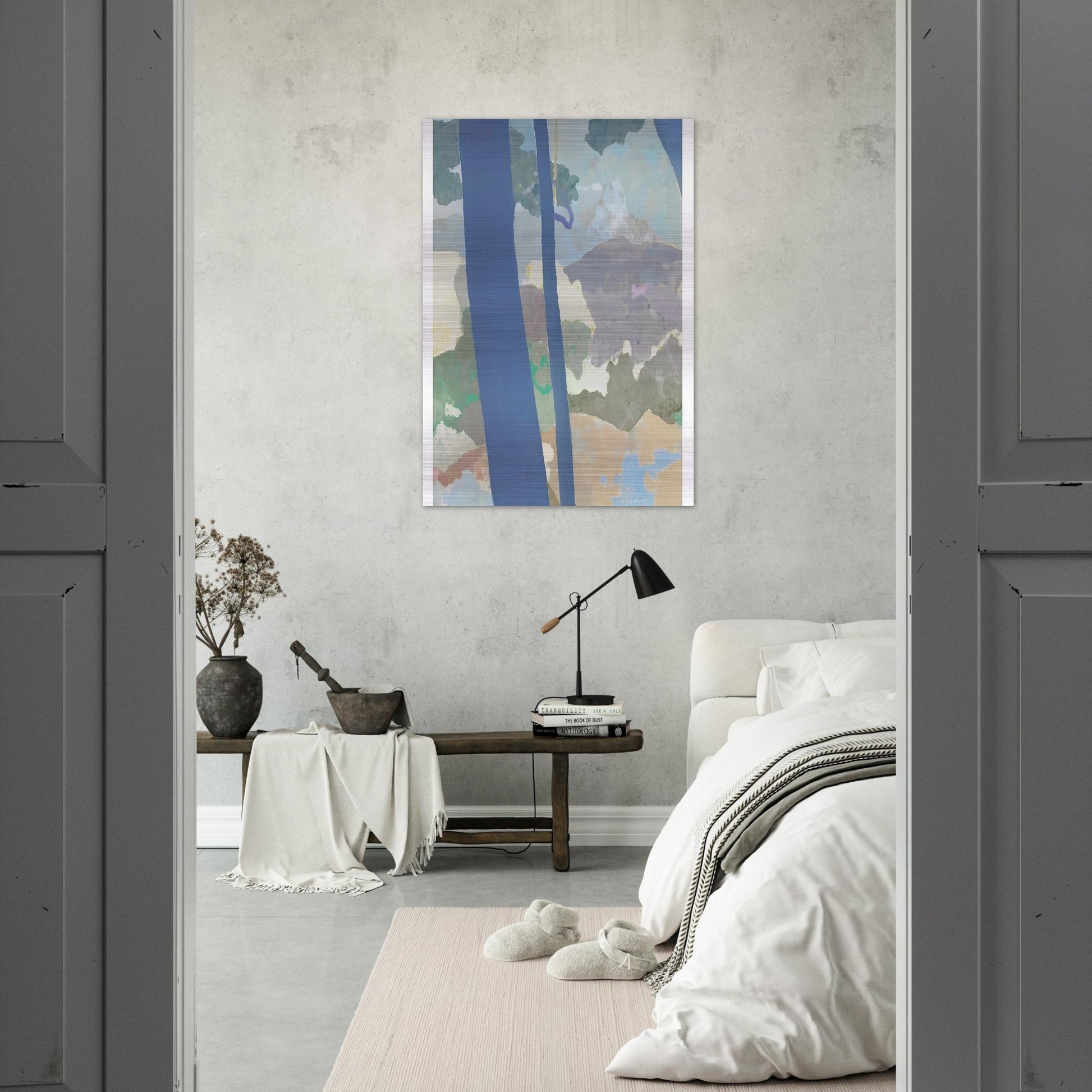 Landscape - Abstract Expressionism - Kenzo Okada Brushed Aluminum Print - 70x100 cm / 28x40 inches | Kenzo Okada Aluminum Print | Kenzo Okada Prints