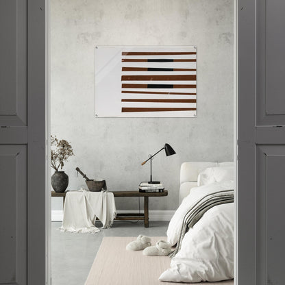 Black, Brown, White - Ellsworth Kelly Acrylic Print - 70x100 cm / 28x40″ inches