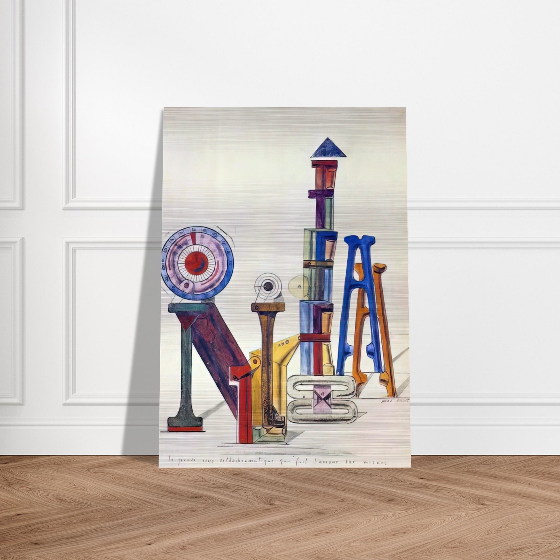 La Grande Roue Orthochromatique… - Max Ernst Brushed Aluminum Print - 70x100 cm / 28x40 inches | Max Ernst Aluminum Print | Max Ernst Prints