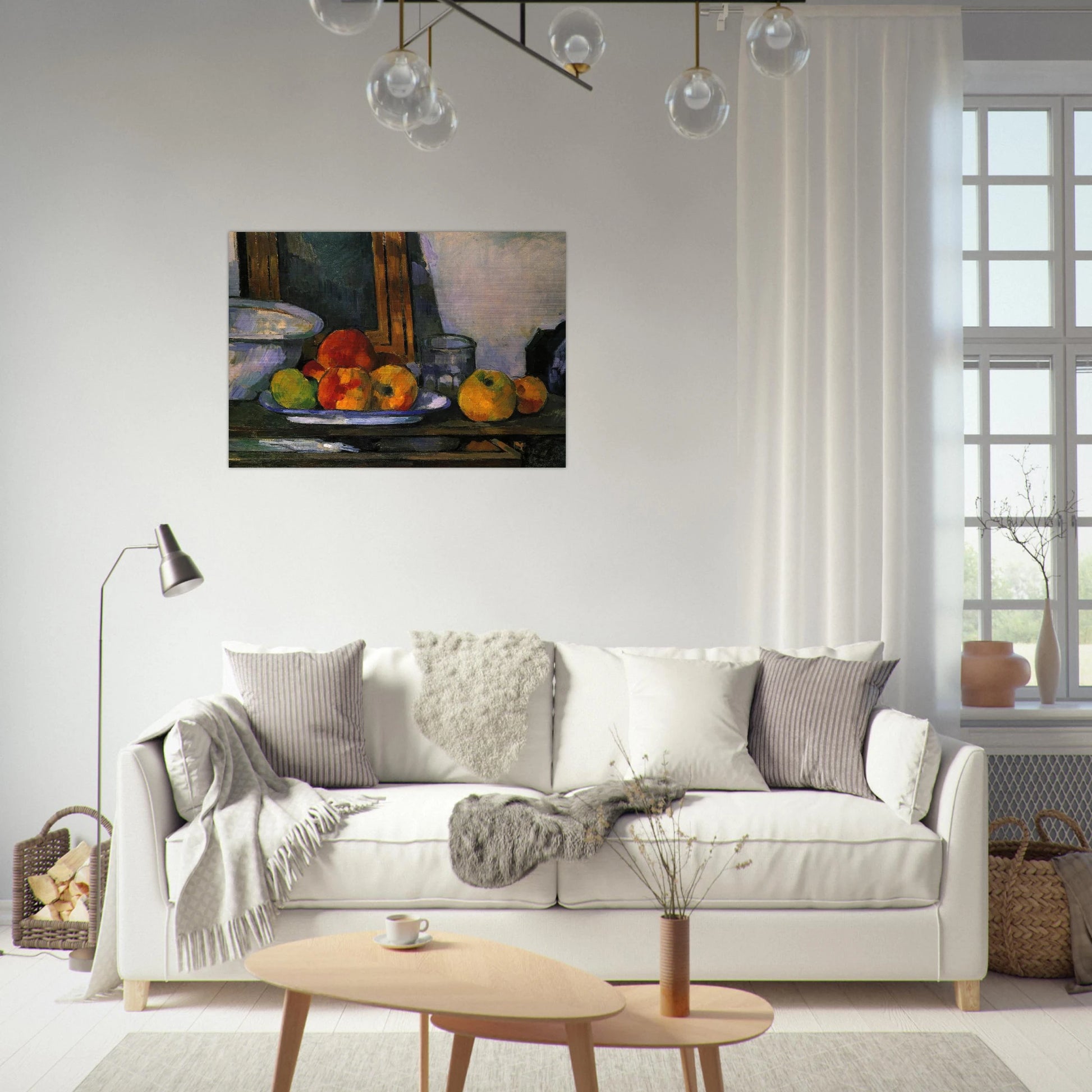 Still life with open drawer - Paul Cézanne Brushed Aluminum Print - 70x100 cm / 28x40 inches | Paul Cézanne Aluminum Print | Paul Cézanne Prints
