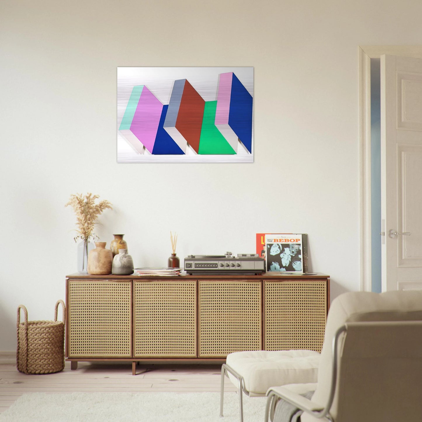 Fold One - 1968 - Thomas Downing Brushed Aluminum Print - 70x100 cm / 28x40 inches | Thomas Downing Aluminum Print | Thomas Downing Prints