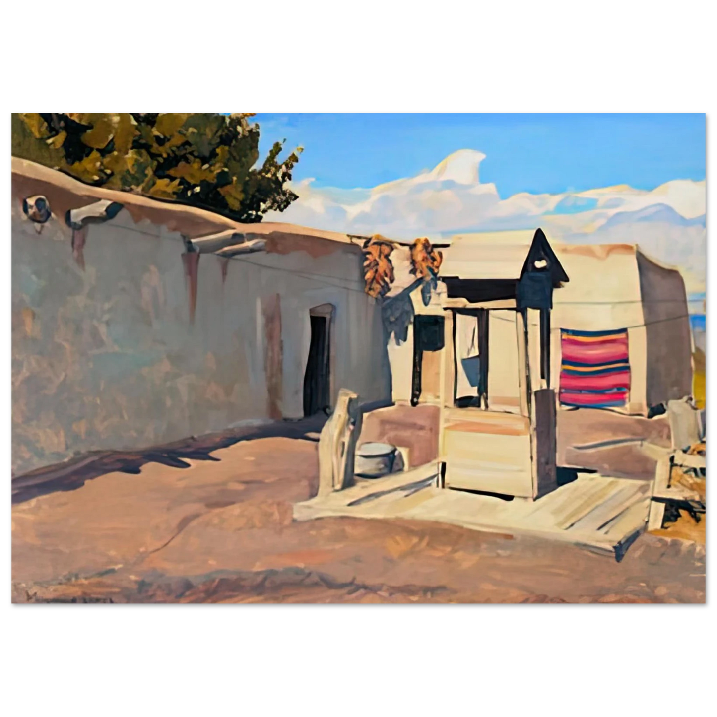 Maynard Dixon - OLD PATIO 1931 Wall art - 30x45 cm / 12x18 inches - Fine Art Poster-canvas - -