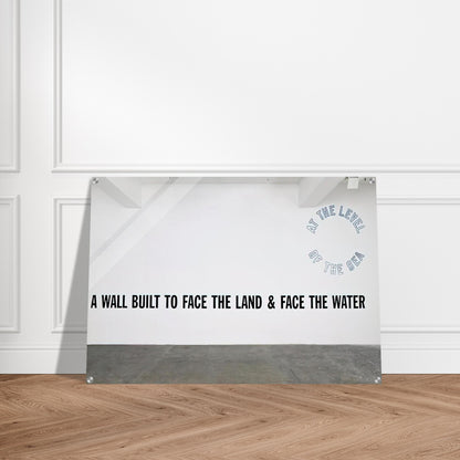 A Wall Built... - 2008 - Lawrence Weiner Acrylic Print - 70x100 cm / 28x40″ inches | Lawrence Weiner Wall Art | Lawrence Weiner Prints