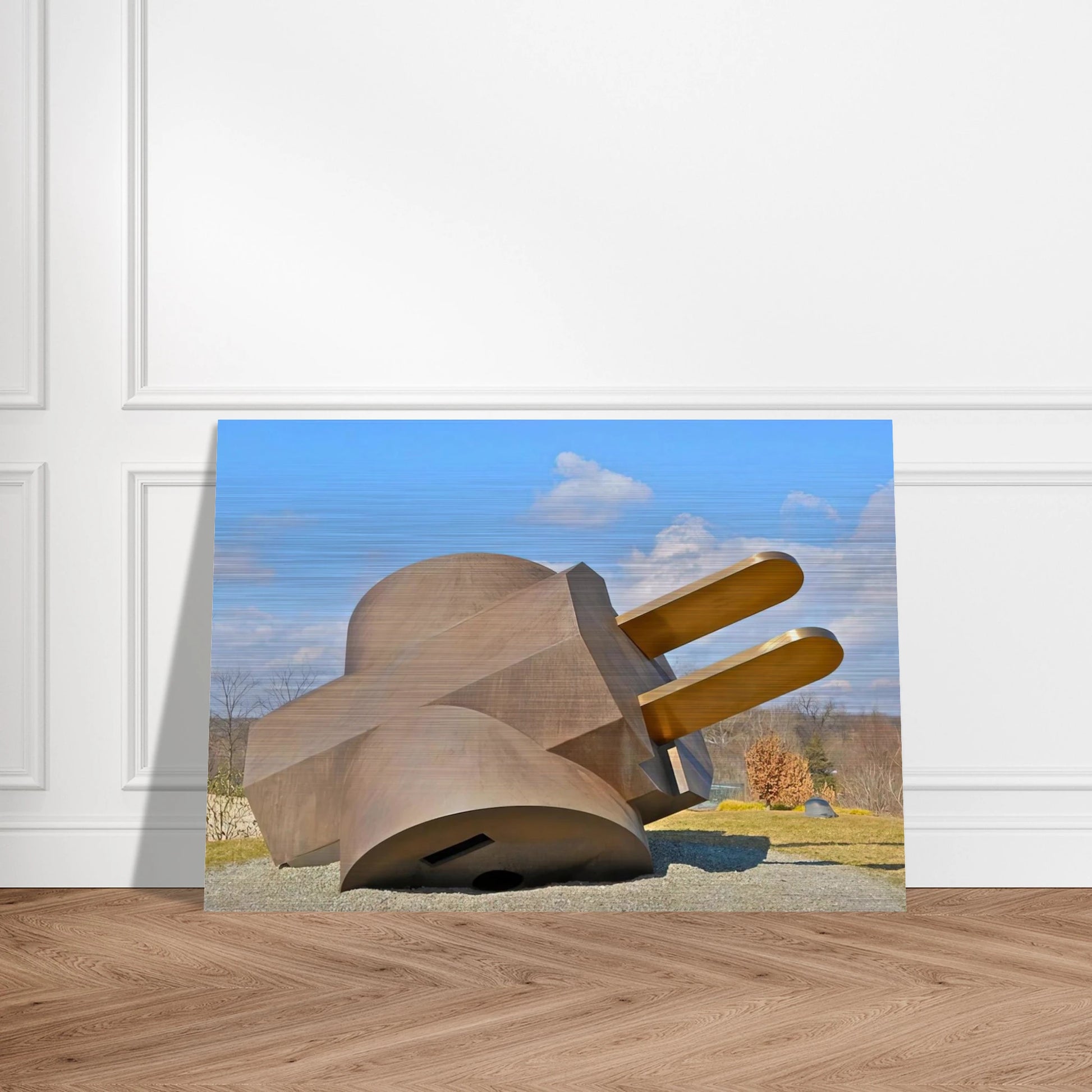 PLUG 1970 - Claes Oldenburg Brushed Aluminum Print - 70x100 cm / 28x40 inches | Claes Oldenburg Aluminum Print | Claes Oldenburg Prints