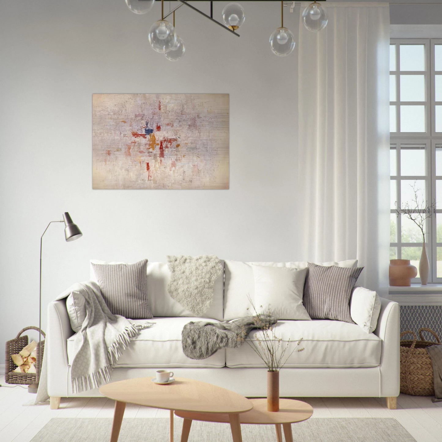 PAINTING NO 9 1952 - Philip Guston Brushed Aluminum Print - 70x100 cm / 28x40 inches | Philip Guston Aluminum Print | Philip Guston Prints