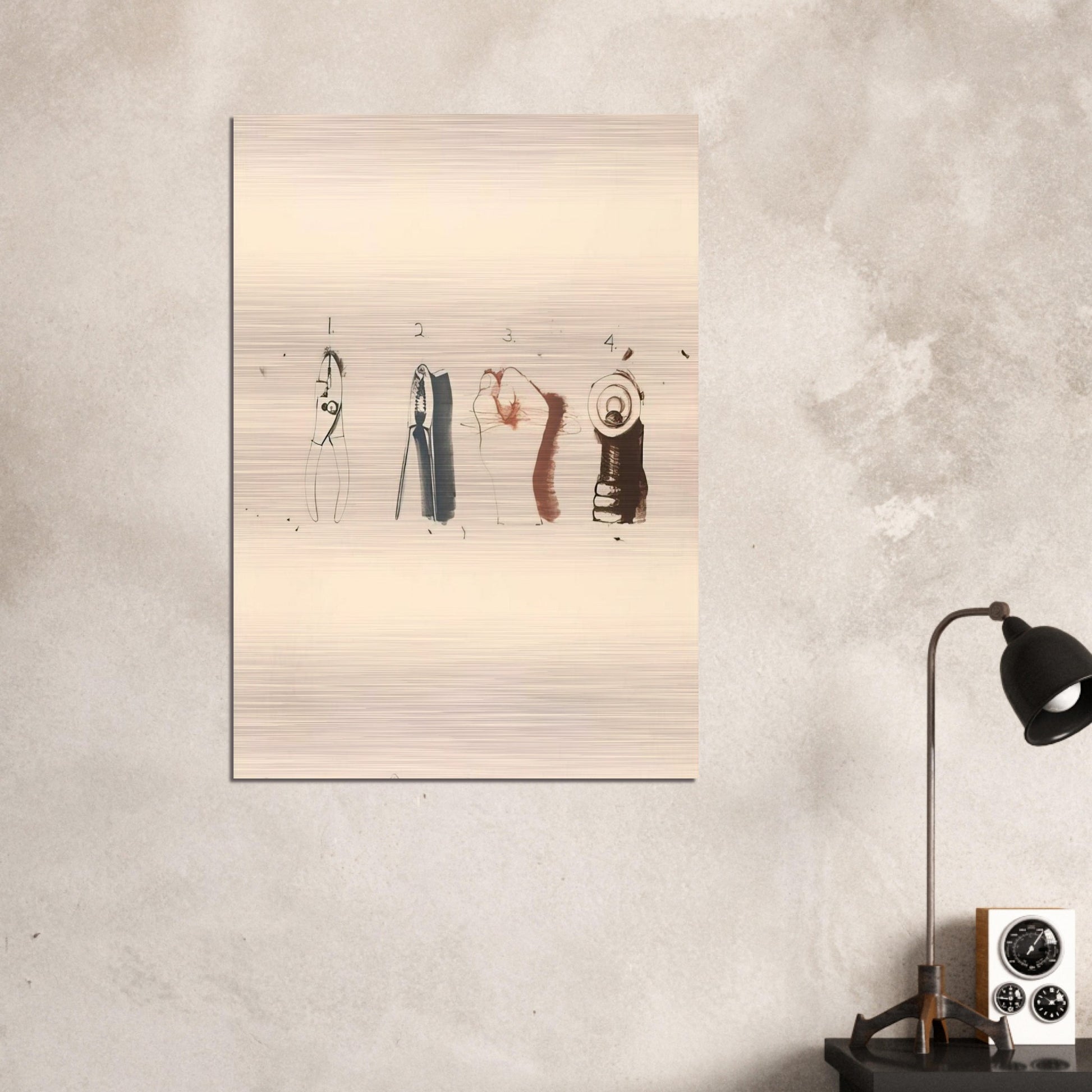 NUTCRACKER 1973 - Jim Dine Brushed Aluminum Print - 70x100 cm / 28x40 inches | Jim Dine Aluminum Print | Jim Dine Prints