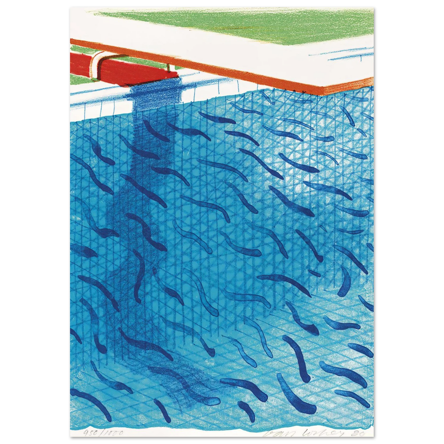 David Hockney - David Hockney Wall art - A2 (42 x 59.4  cm) - Fine Art Poster-canvas - -