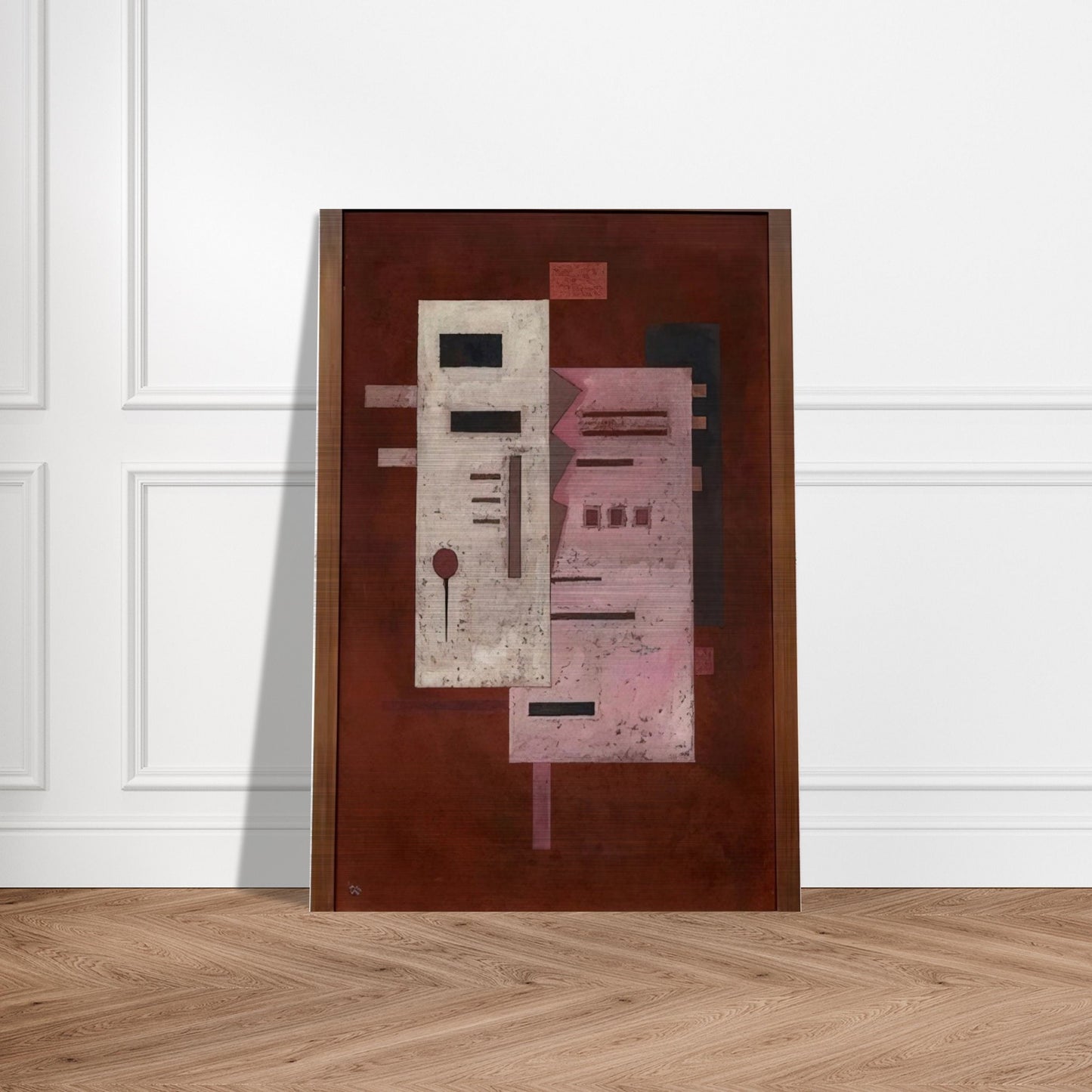 SOFT ROUGHNESS 1933 - Wassily Kandinsky Brushed Aluminum Print - 70x100 cm / 28x40 inches | Wassily Kandinsky Aluminum Print | Wassily Kandinsky Prints