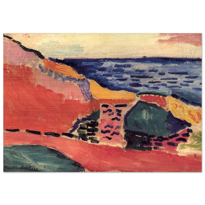 LA MOULADE COLLIOURE IN THE SUMMER 1905 - Henri Matisse Brushed Aluminum Print - 70x100 cm / 28x40 inches | Henri Matisse Aluminum Print | Henri Matisse Prints