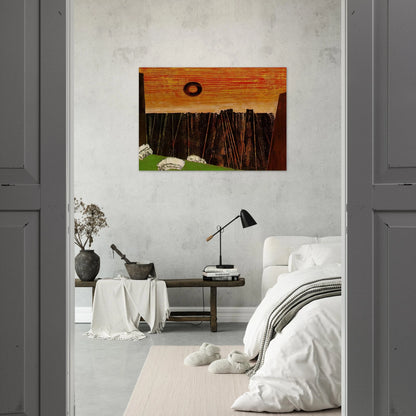 Fishbone Forest - Max Ernst Brushed Aluminum Print - 70x100 cm / 28x40 inches | Max Ernst Aluminum Print | Max Ernst Prints
