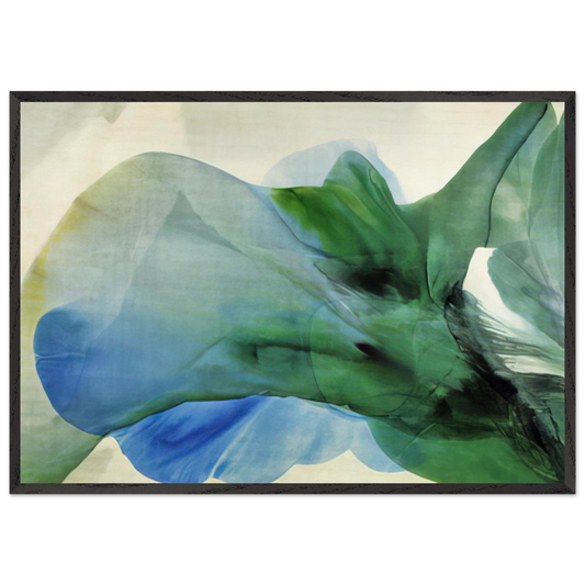 Phenomena Kwan Yin - 1969 - Paul Jenkins 70x100 cm / 28x40 inches Framed Art Print – Black Wooden Frame