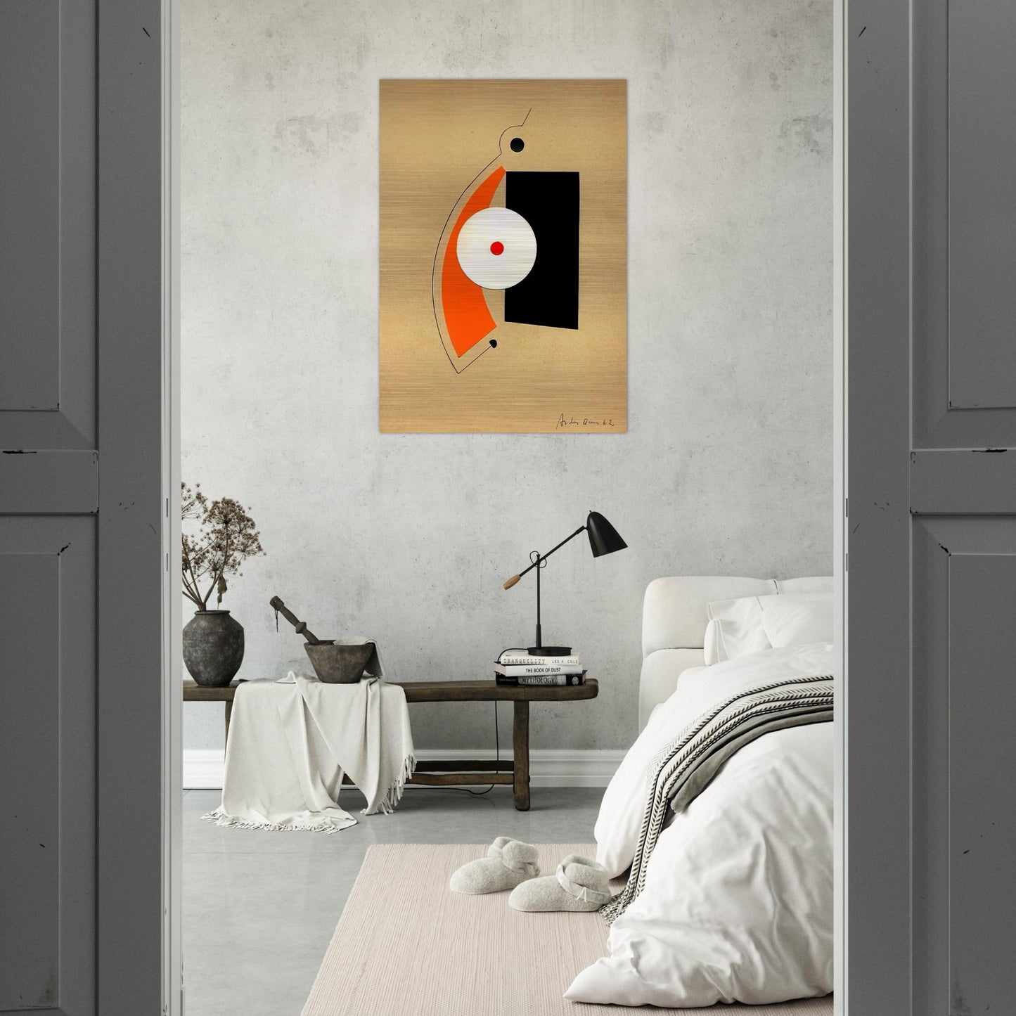 Untitled - 1962 - Carmelo Arden Quin Brushed Aluminum Print - 70x100 cm / 28x40 inches | Carmelo Arden Quin Aluminum Print | Carmelo Arden Quin Prints