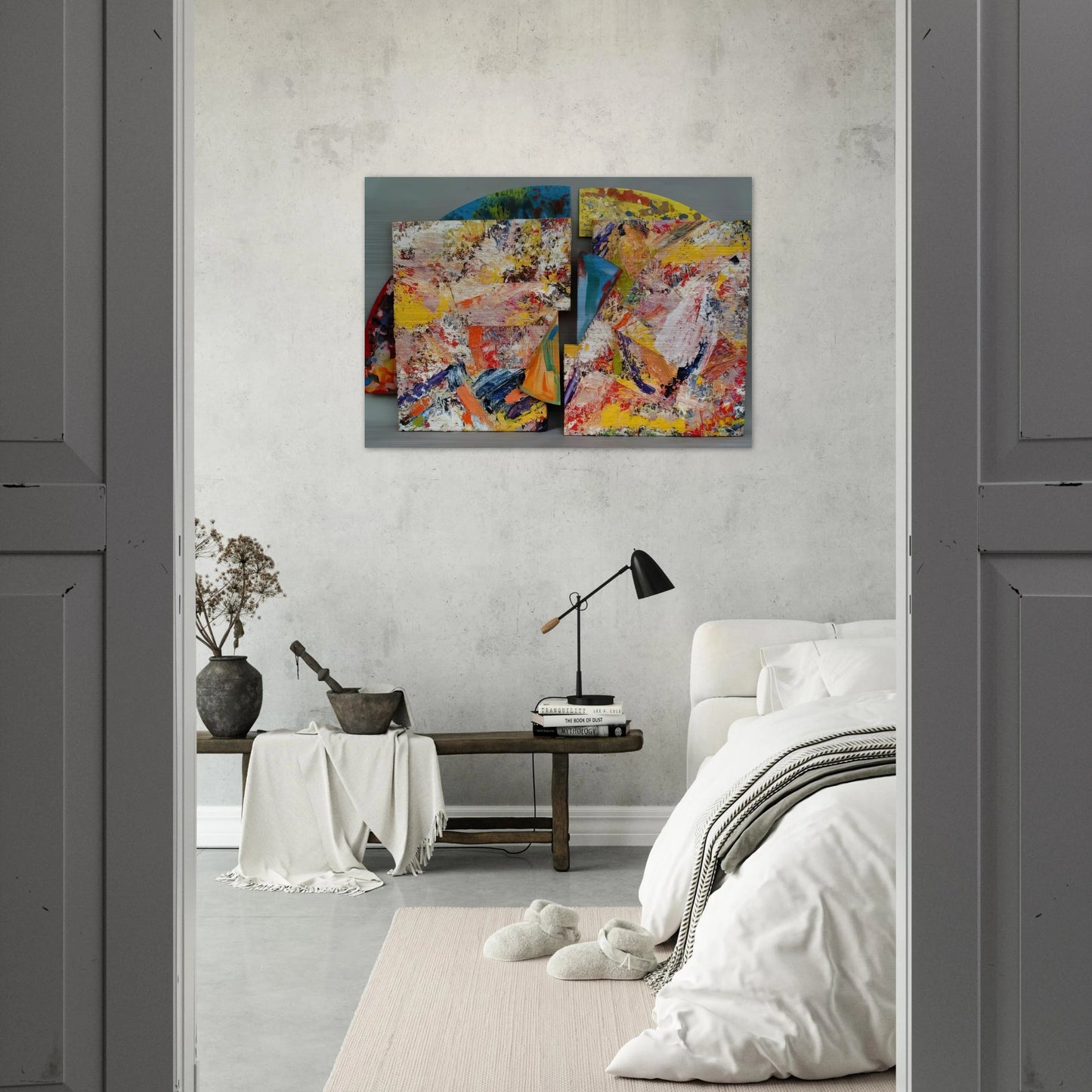 Pearlie - Sam Gilliam Brushed Aluminum Print - 70x100 cm / 28x40 inches | Sam Gilliam Aluminum Print | Sam Gilliam Prints