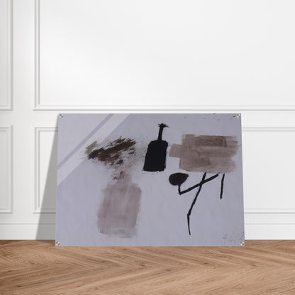 8.7.58 - Julius Bissier Acrylic Print - 70x100 cm / 28x40″ inches