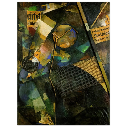 Kurt Schwitters - MERZ PICTURE 25A THE STAR PICTURE 1920  75x100 cm / 30x40inches Fine Art Poster
