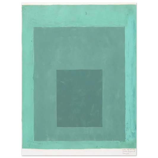 Josef Albers - STUDY FOR HOMAGE TO THE SQUARE 1  75x100 cm / 30x40inches Fine Art Poster