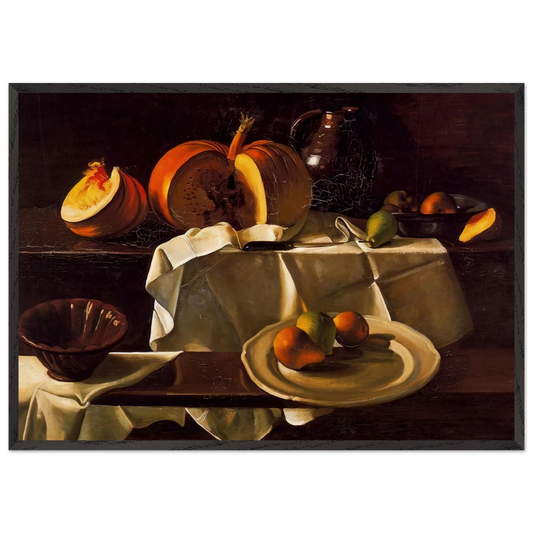 THE STILL LIFE WITH PUMPKIN 1939 - Andre Derain 70x100 cm / 28x40 inches Framed Art Print – Black Wooden Frame