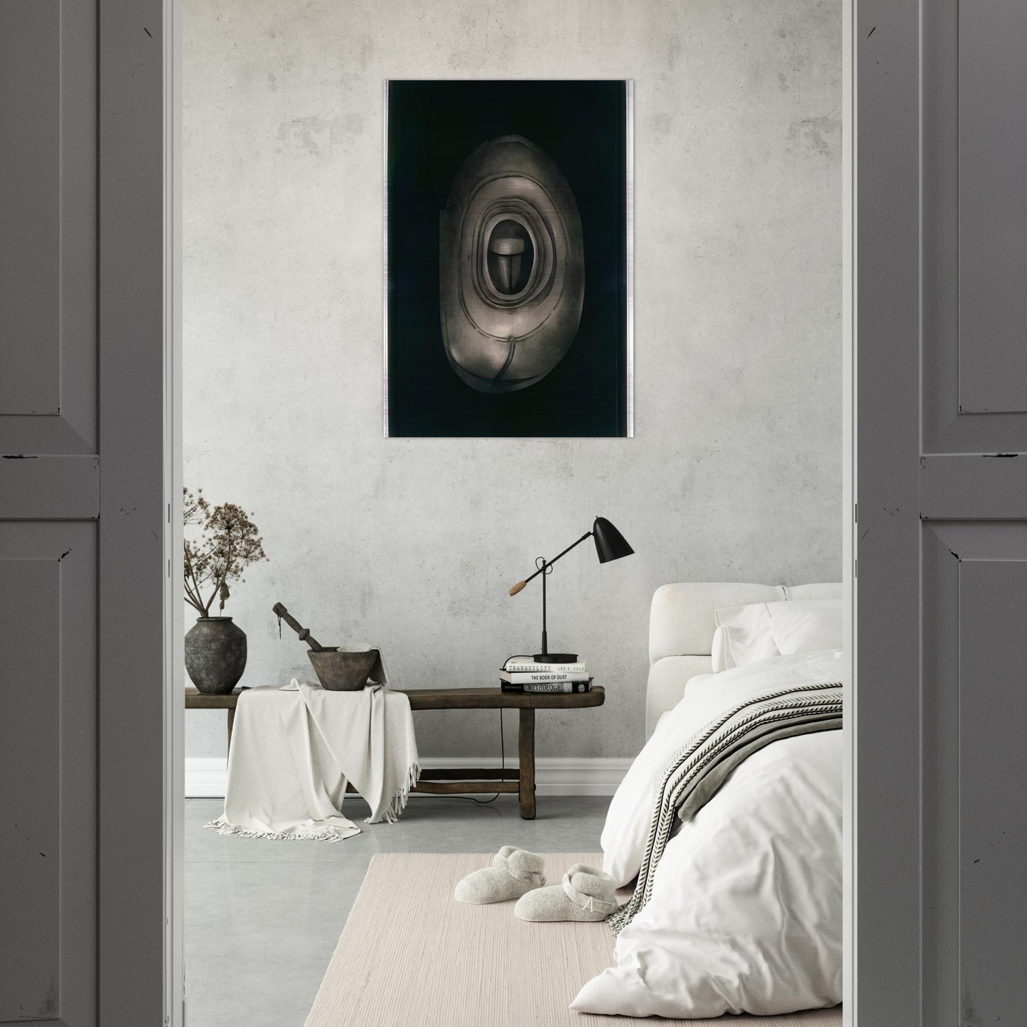 UNTITLED 1964 - Lee Bontecou Brushed Aluminum Print - 70x100 cm / 28x40 inches | Lee Bontecou Aluminum Print | Lee Bontecou Prints