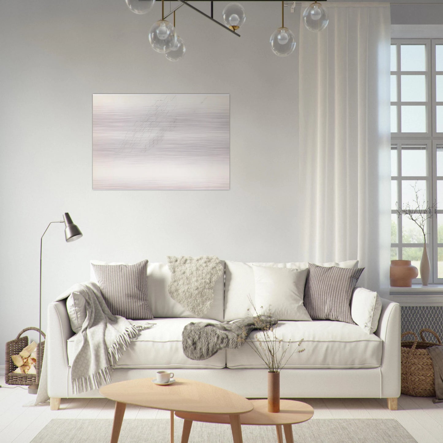 Untitled - 1977 - Nasreen Mohamedi Brushed Aluminum Print - 70x100 cm / 28x40 inches | Nasreen Mohamedi Aluminum Print | Nasreen Mohamedi Prints
