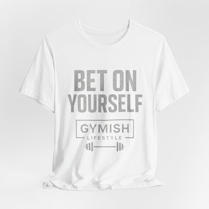 Fitness Tee Motivation - Gymish Mode de Vie Misez sur Vous T-shirts de Sport pour Hommes