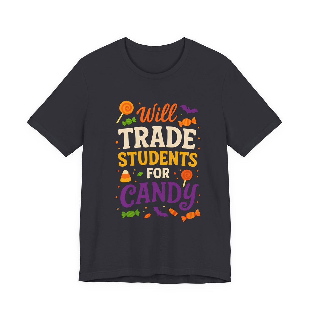 "Échange Élèves Contre Bonbons Prof Mignonne Déguisement Halloween T-Shirt"