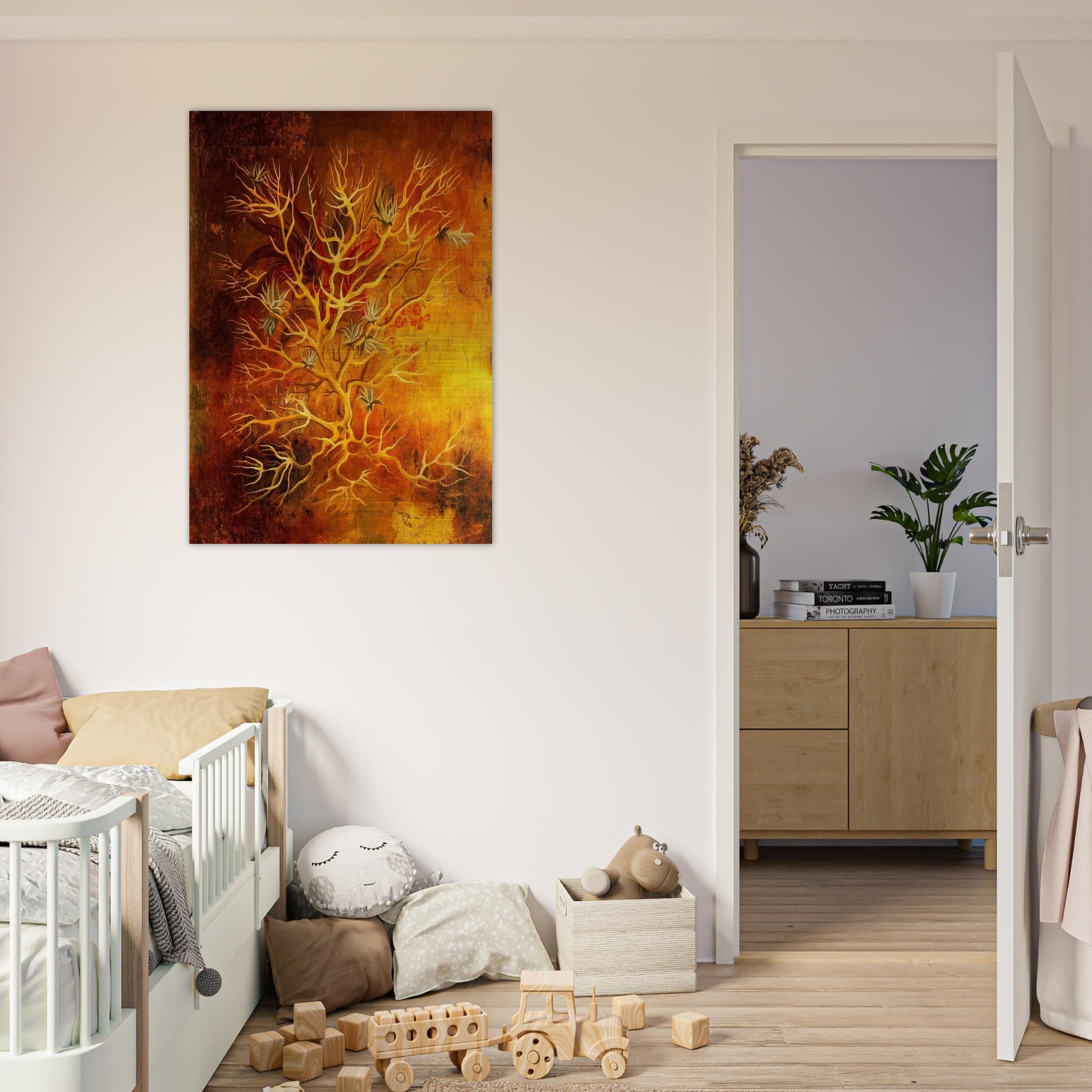 PLANT 1960 - Remedios Varo Brushed Aluminum Print - 70x100 cm / 28x40 inches | Remedios Varo Aluminum Print | Remedios Varo Prints