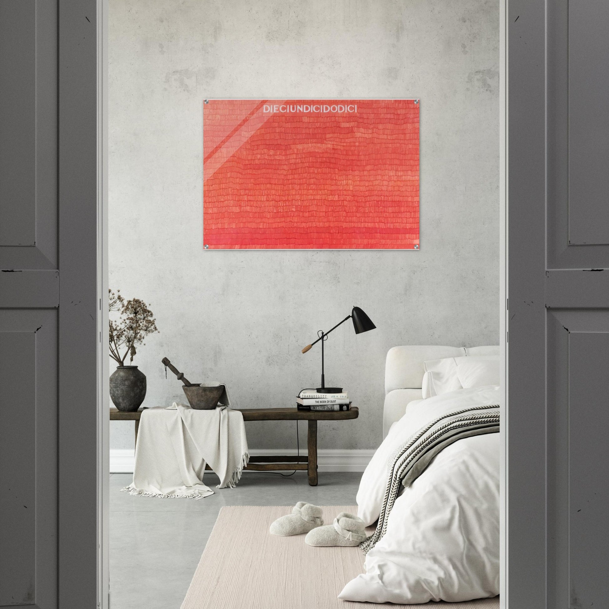 DIECIUNDICIDODICI 1980 - Alighiero Boetti Acrylic Print - 70x100 cm / 28x40″ inches
