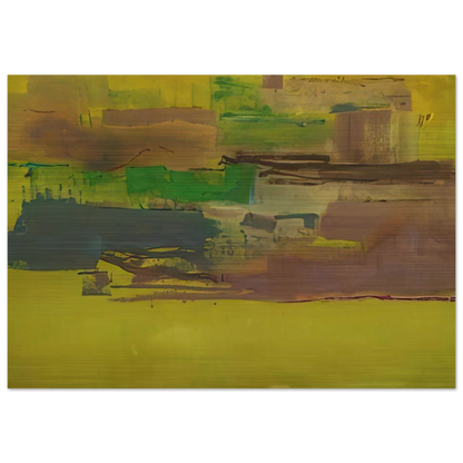 August Deep - 1978 - Helen Frankenthaler Brushed Aluminum Print - 70x100 cm / 28x40 inches | Helen Frankenthaler Aluminum Print | Helen Frankenthaler Prints
