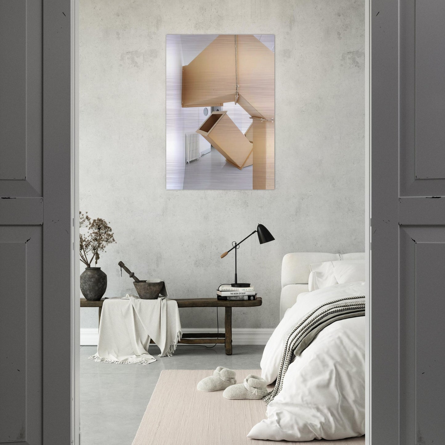 Series DW - 1967 - Charlotte Posenenske Brushed Aluminum Print - 70x100 cm / 28x40 inches | Charlotte Posenenske Aluminum Print | Charlotte Posenenske Prints