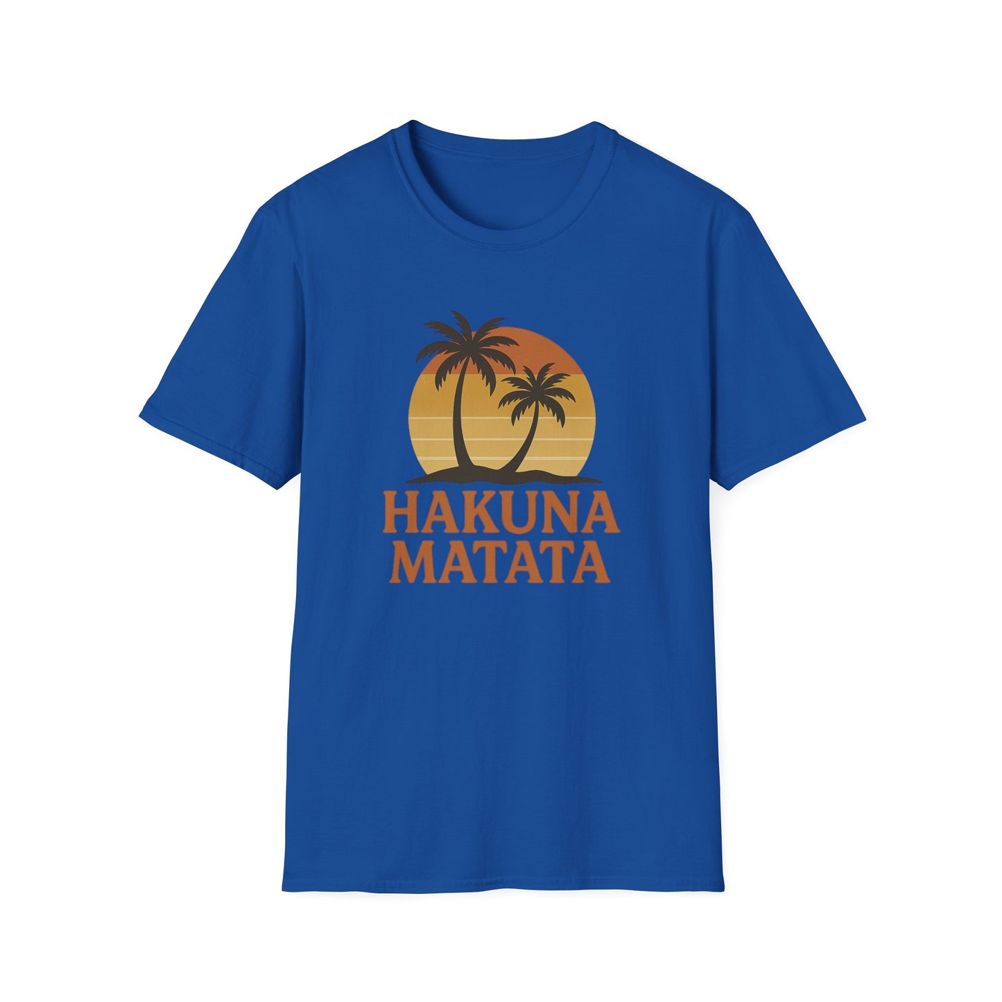 Hakuna Matata T-shirt rétro graphique, T-shirt à l'humeur positive "Pas de soucis", T-shirt inspiré des années 90, Haut avec citation feel-good, Cadeau unisexe