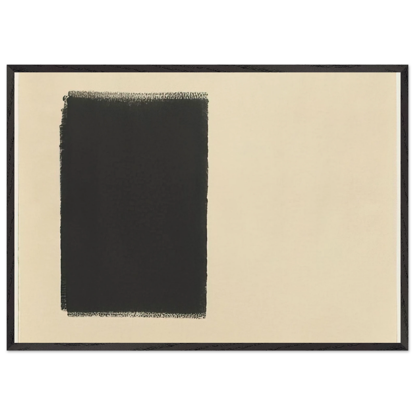 UNTITLED 14 PART ROLLER DRAWING 1973 - Richard Serra 70x100 cm / 28x40 inches Framed Art Print – Black Wooden Frame