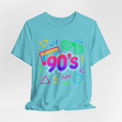 Musique old school des années 90 - ambiance arcade Classique années 90 Rétro Vintage. Années 1990 Les années 90 J'adore les années 90 T-Shirt