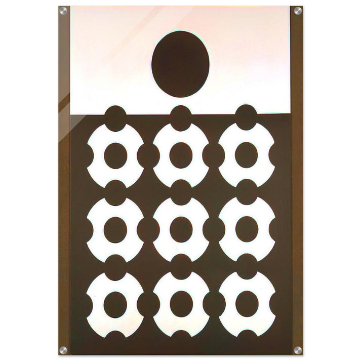 Relief Metal - 1960 - Victor Vasarely Acrylic Print - 70x100 cm / 28x40″ inches | Victor Vasarely Wall Art | Victor Vasarely Prints