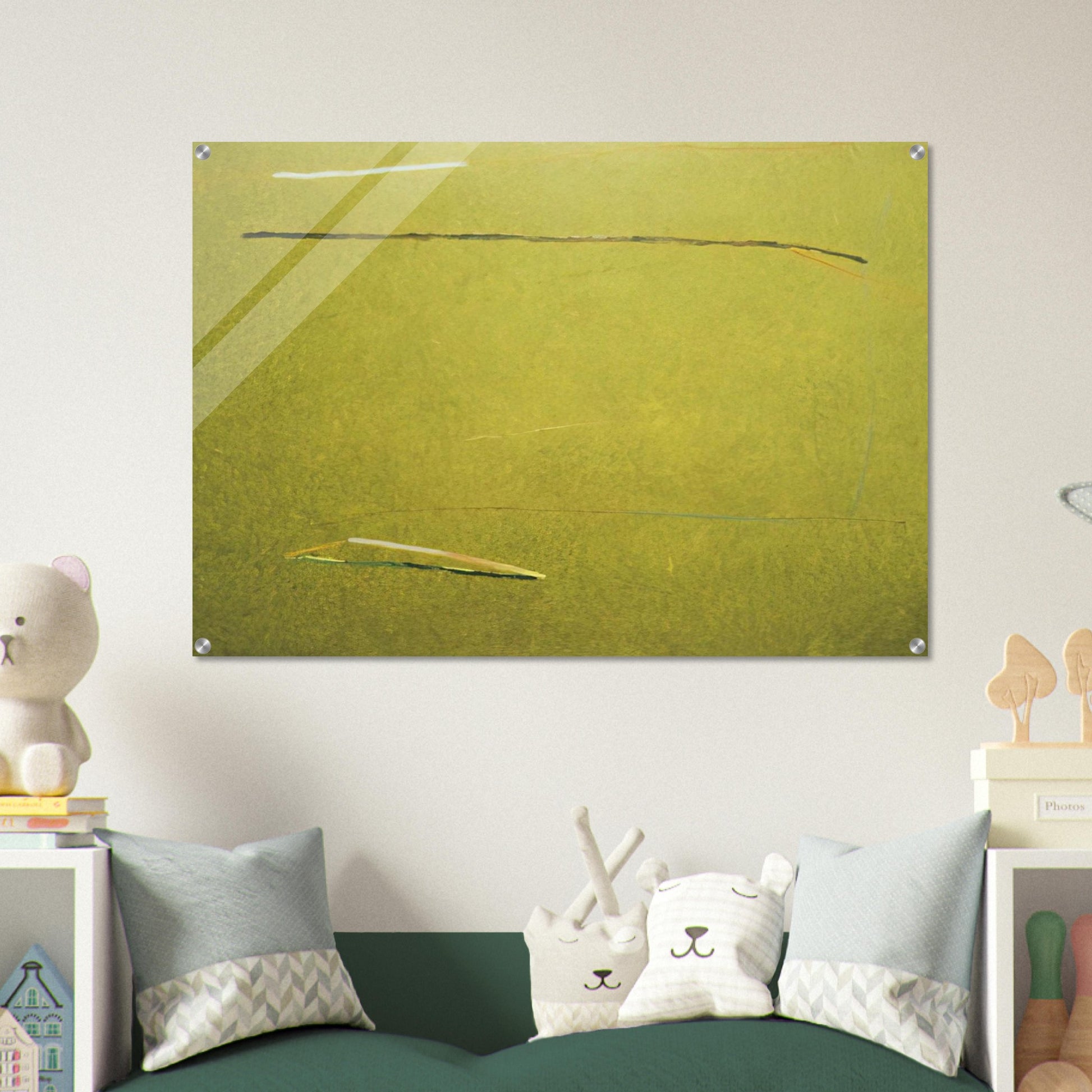 Green Mountain Man - 1975 - Ronnie Landfield Acrylic Print - 70x100 cm / 28x40″ inches