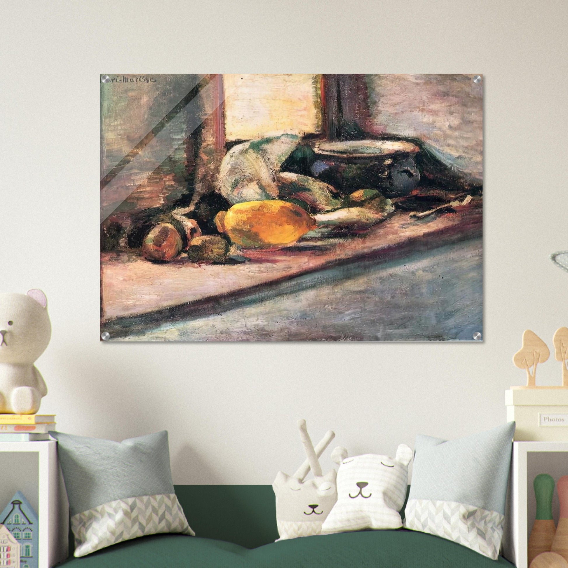 BLUE POT AND LEMON 1897 - Henri Matisse Acrylic Print - 70x100 cm / 28x40″ inches