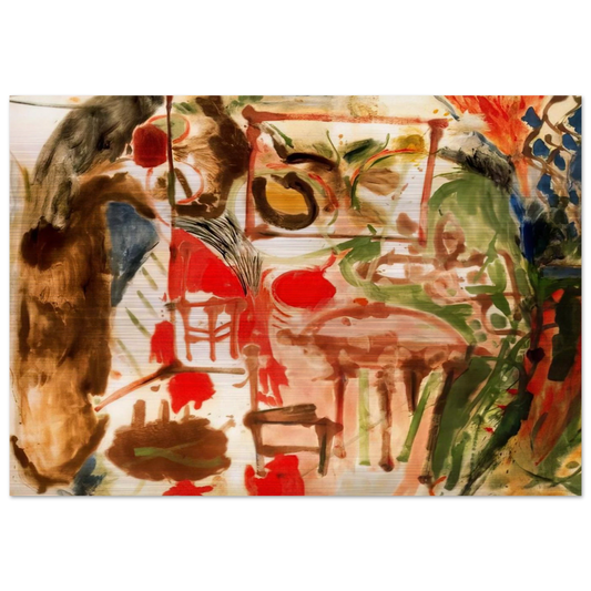Interior - 1957 - Helen Frankenthaler Brushed Aluminum Print - 70x100 cm / 28x40 inches | Helen Frankenthaler Aluminum Print | Helen Frankenthaler Prints