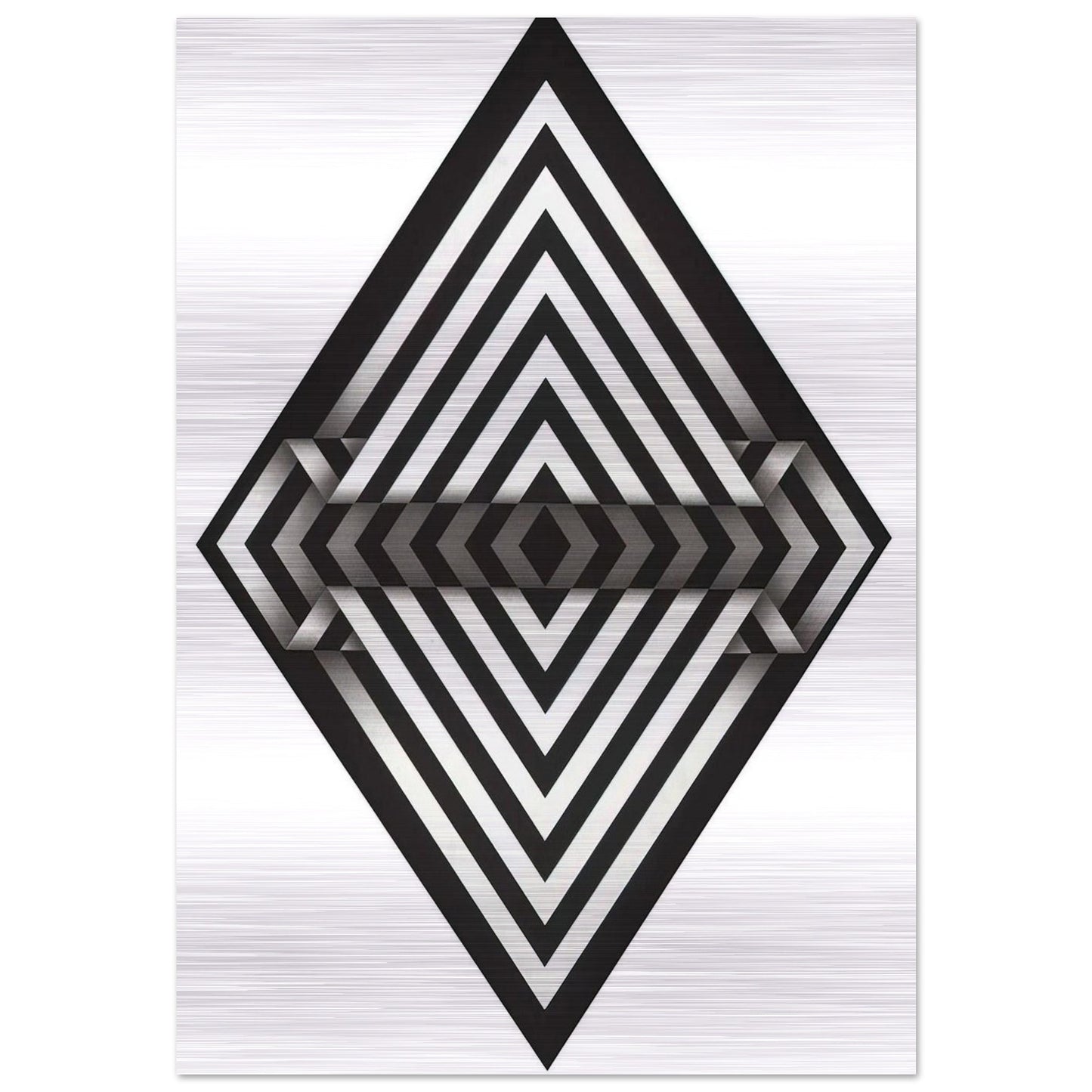 Panche I - 1970 - Omar Rayo Brushed Aluminum Print - 70x100 cm / 28x40 inches | Omar Rayo Aluminum Print | Omar Rayo Prints