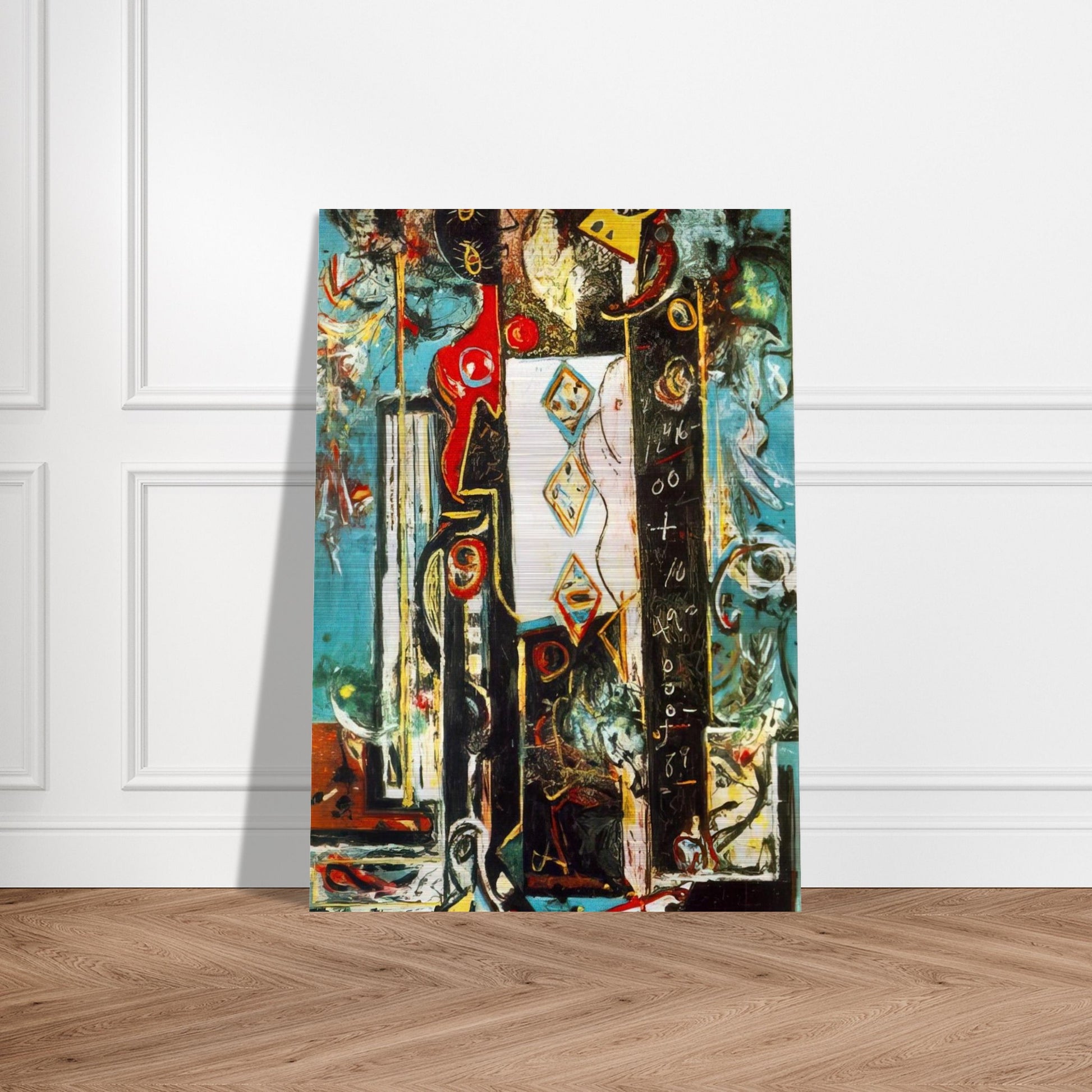 MALE AND FEMALE - Jackson Pollock Brushed Aluminum Print - 70x100 cm / 28x40 inches | Jackson Pollock Aluminum Print | Jackson Pollock Prints