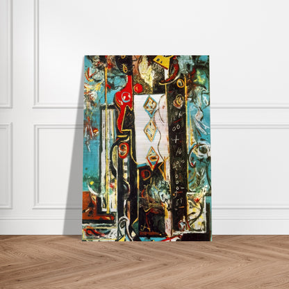 MALE AND FEMALE - Jackson Pollock Brushed Aluminum Print - 70x100 cm / 28x40 inches | Jackson Pollock Aluminum Print | Jackson Pollock Prints