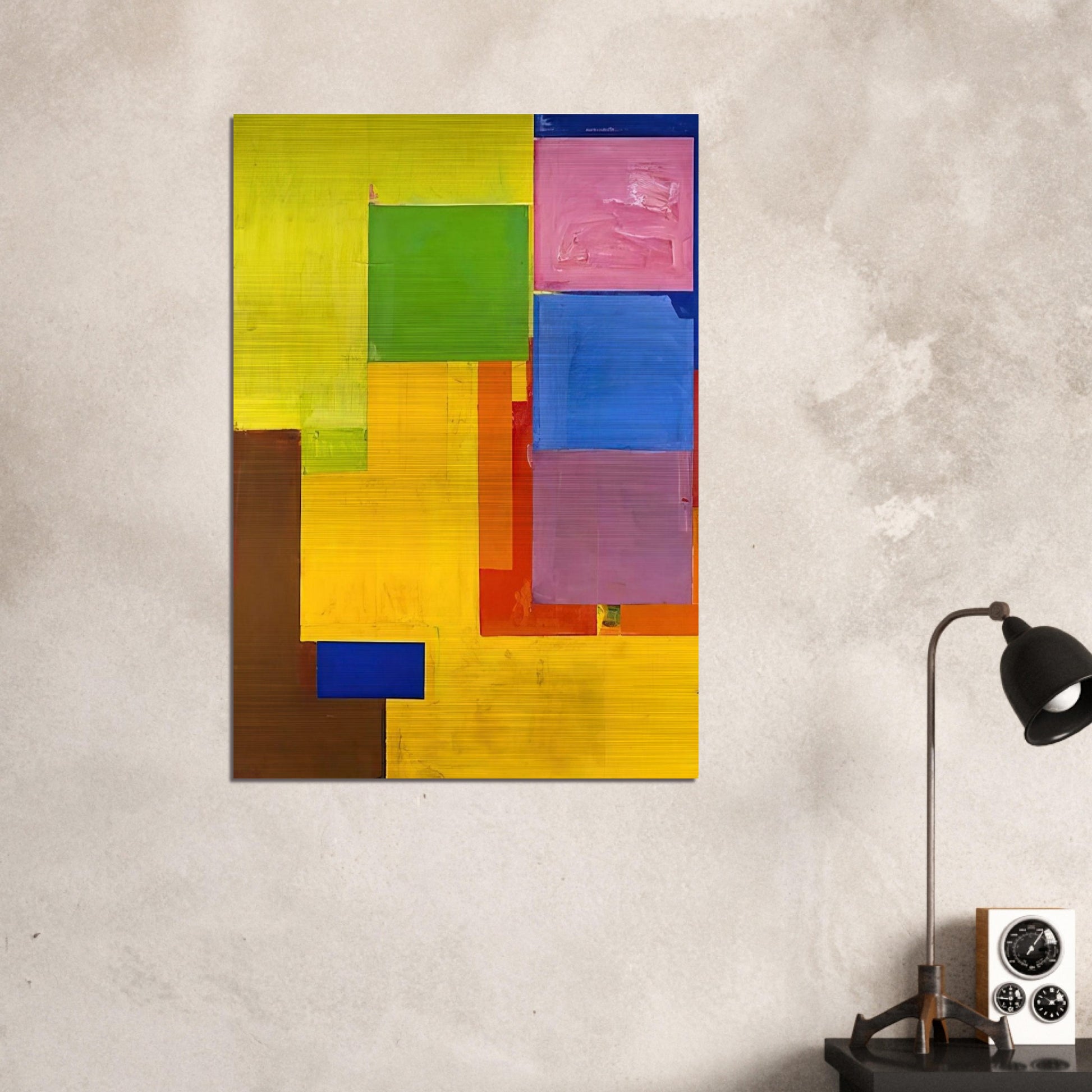 Veluti in Speculum - Hans Hofmann Brushed Aluminum Print - 70x100 cm / 28x40 inches | Hans Hofmann Aluminum Print | Hans Hofmann Prints