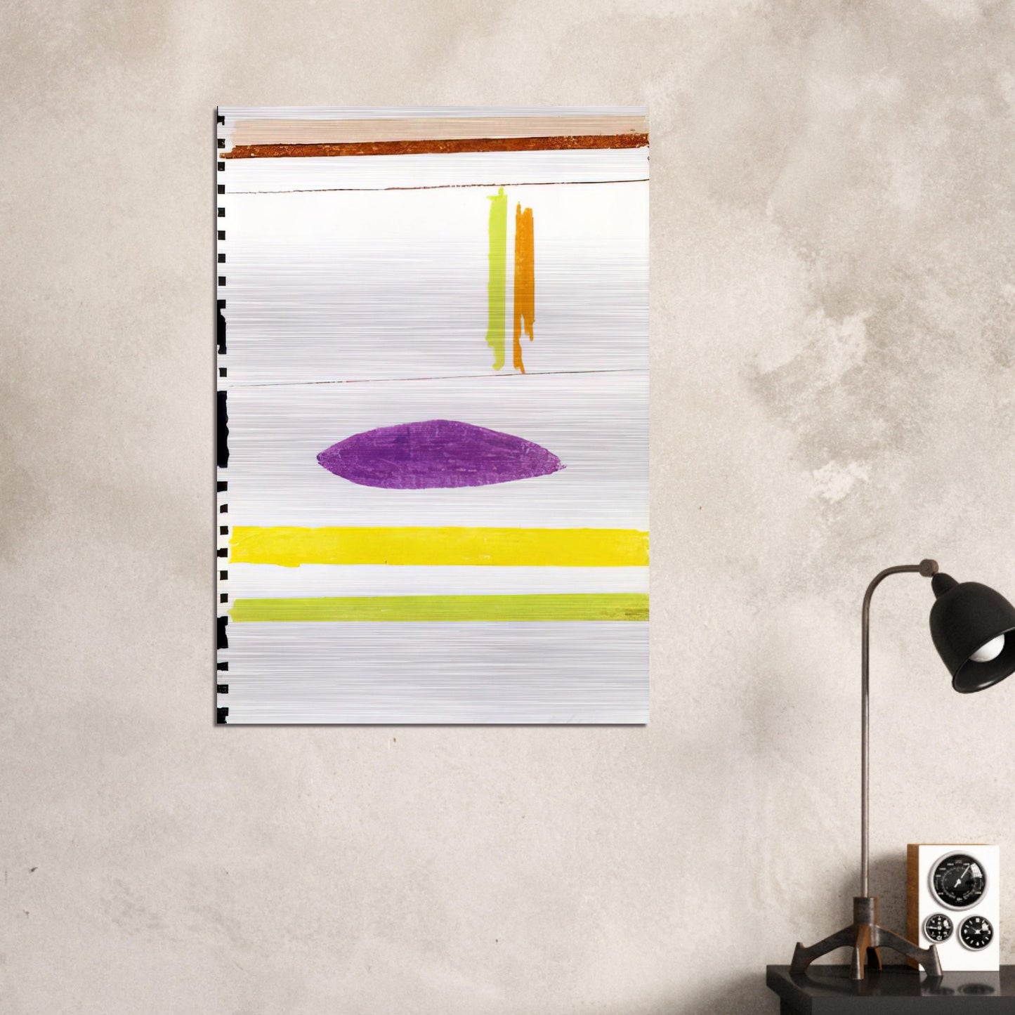Untitles - 1964 - Ronnie Landfield Brushed Aluminum Print - 70x100 cm / 28x40 inches | Ronnie Landfield Aluminum Print | Ronnie Landfield Prints