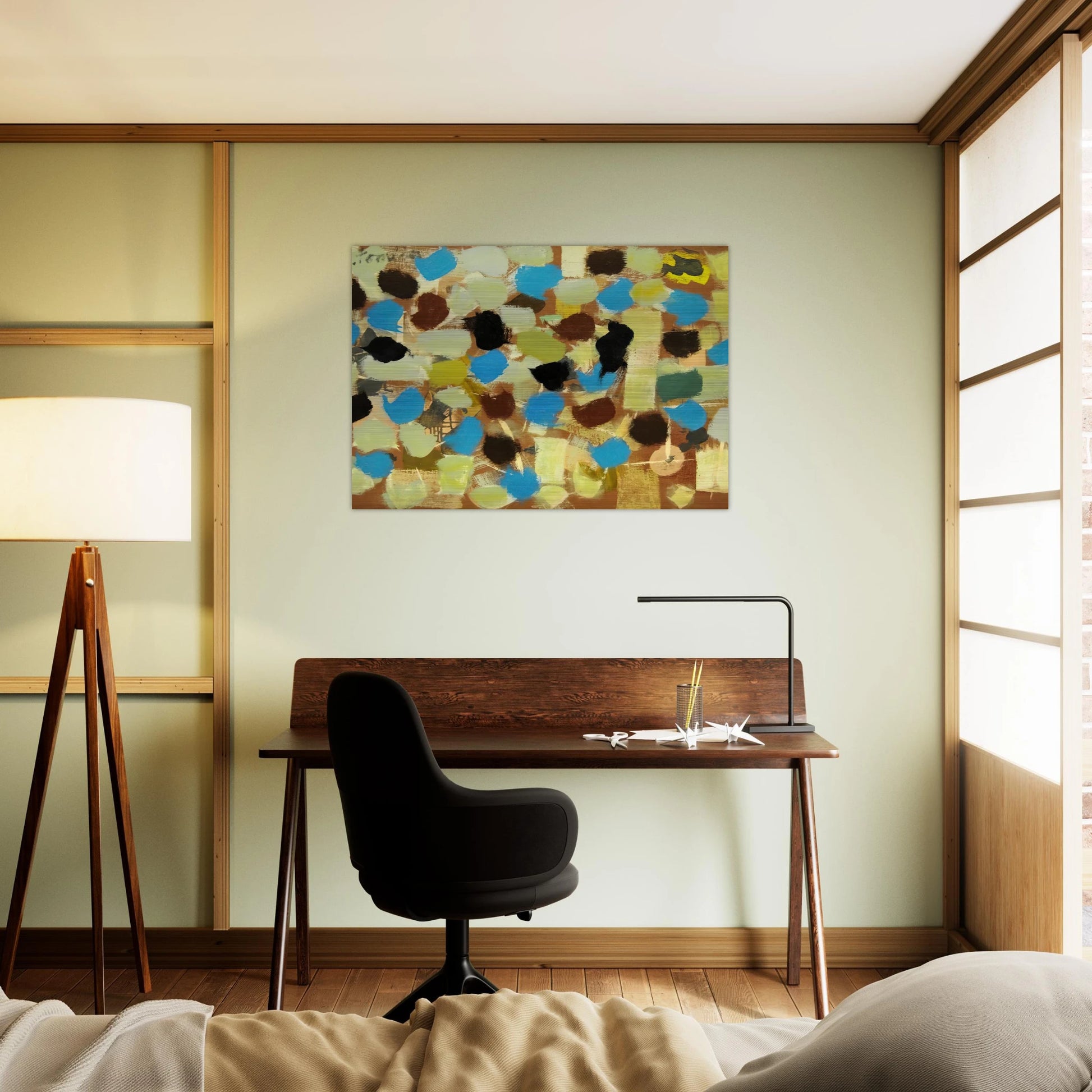 Number 7 - 1953 - Bradley Walker Tomlin Brushed Aluminum Print - 70x100 cm / 28x40 inches | Bradley Walker Tomlin Aluminum Print | Bradley Walker Tomlin Prints