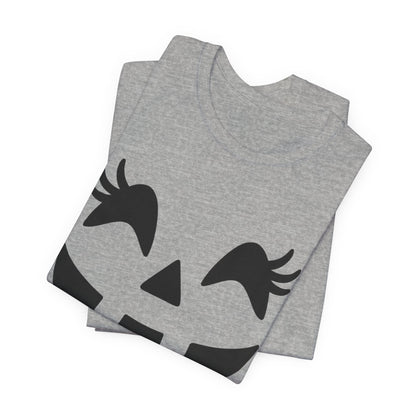 Masque de citrouille Jack O'Lantern Cils Halloween Femmes Filles T-Shirt
