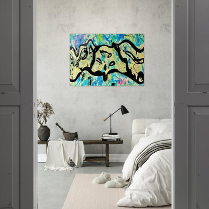 Untitled  Variant F  - Sam Francis Acrylic Print - 70x100 cm / 28x40″ inches | Sam Francis Wall Art | Sam Francis Prints