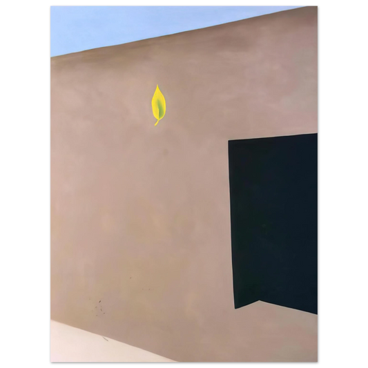 Georgia O'Keeffe - Patio Door with Green Leaf Fine Art Poster